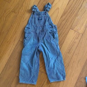 Osh Kosh striped overalls Size 2
